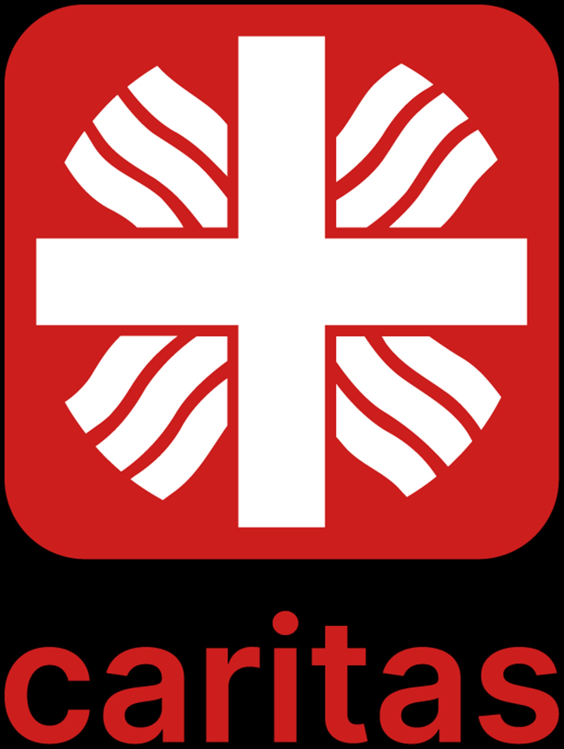 Caritas Logo mit dem Flammenkreuz